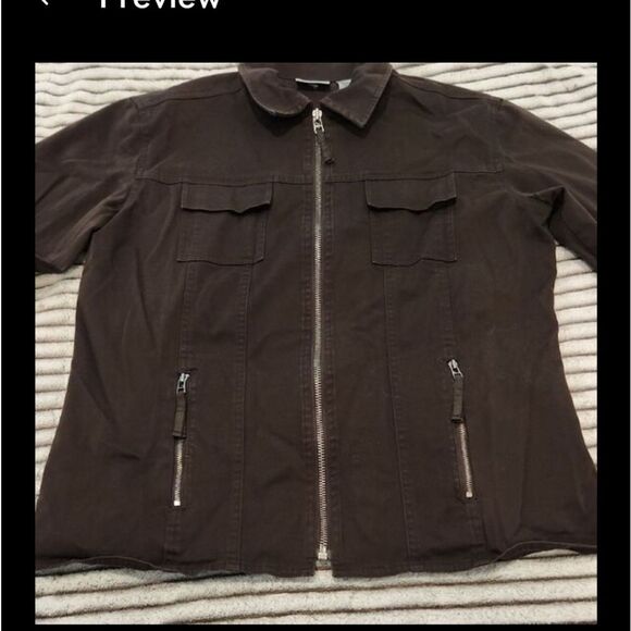 Black Zip-Up Jacket - Picture 1 of 3